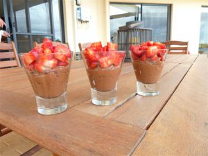 Raw chocolate mousse