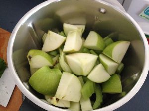 juice making in progress