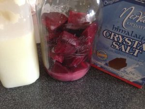 Beet kvass ingredients